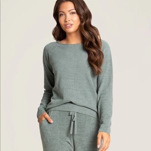 Barefoot Dreams CozyChic Rolled Neck Pullover - Small